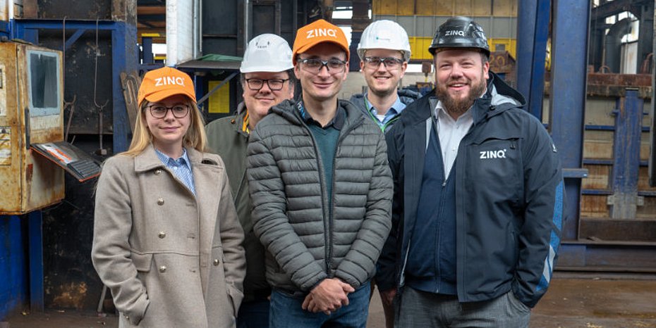Galvanizing plant Hydrogen instead of natural gas Project H2Raum