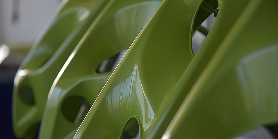 Combine harvester paint