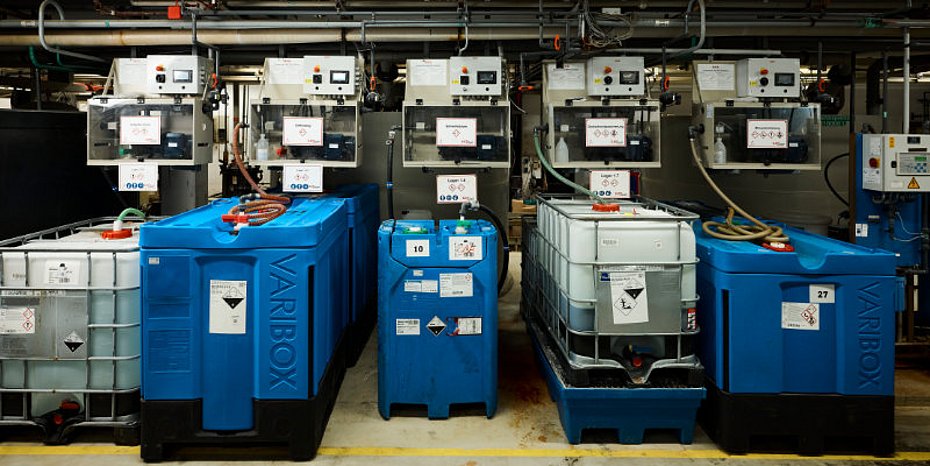 Chemical-Resistant Pumps, Dosing Function, Screw Electroplating