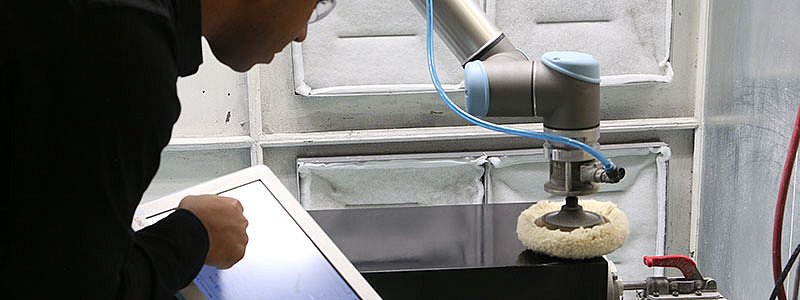 Polishing robot Cobots surfaces