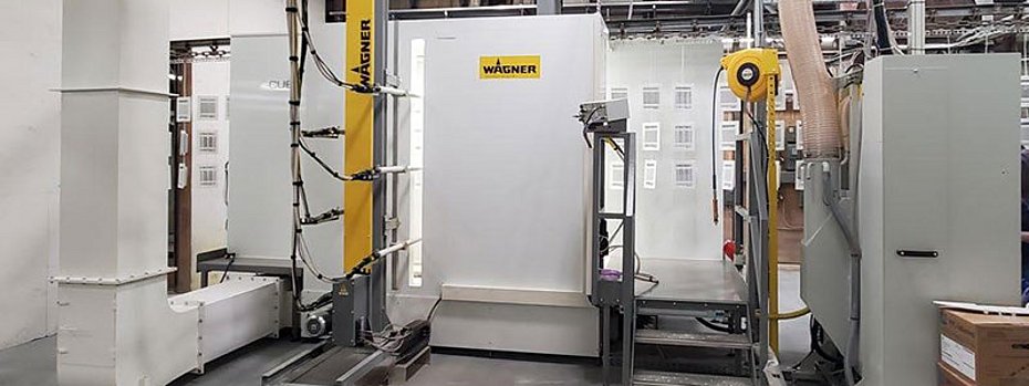 Powder coating of geometrically complex components