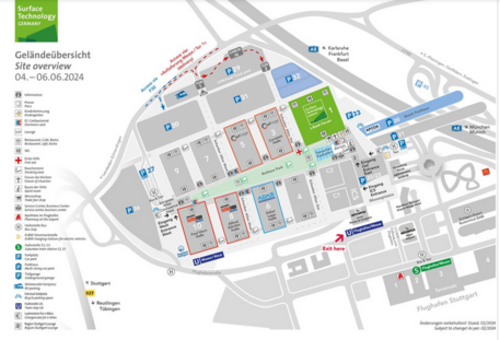 SurfaceTechnology GERMANY 2026 Site plan