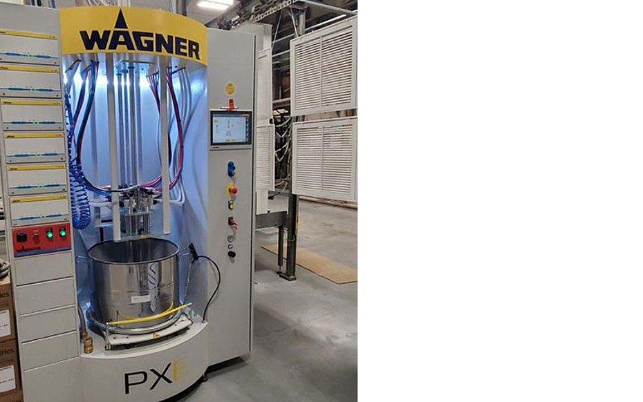 Powder coating of geometrically complex components