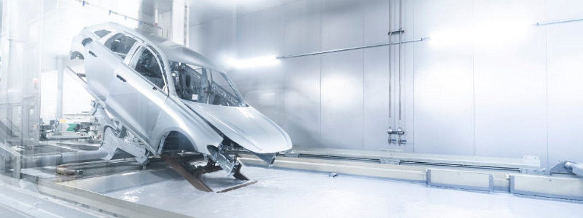 Audi KI paint shop KTL drying