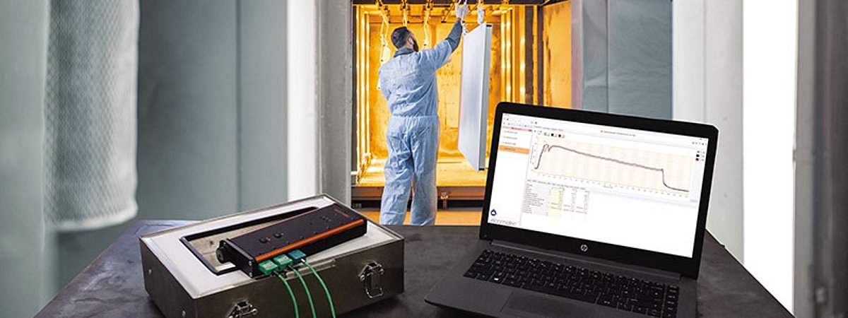 Elcometer oven temperature profile system Curing Coatings Coating ovens