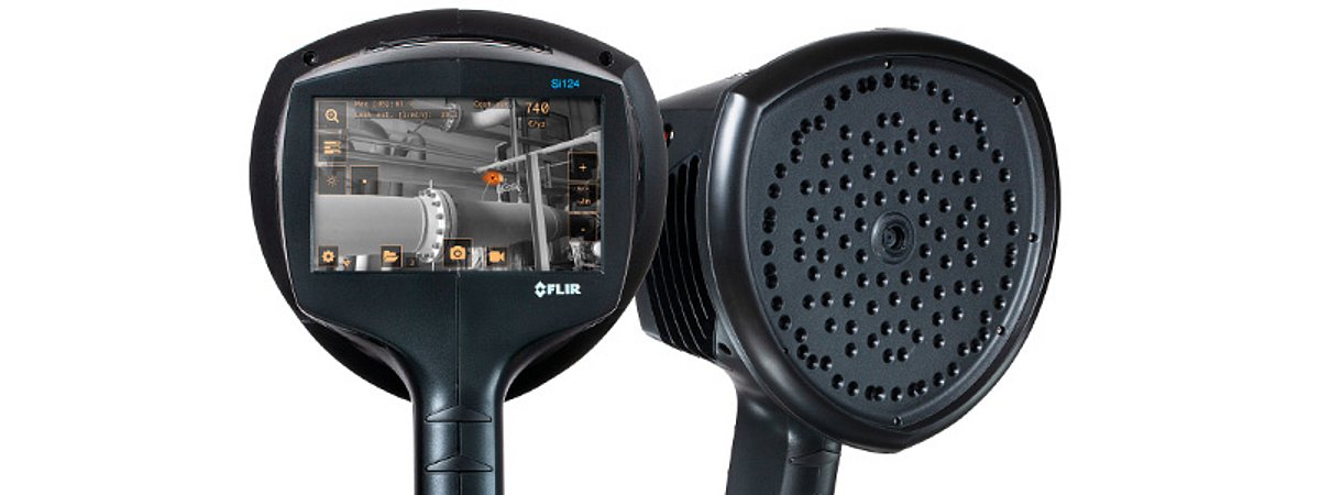 Compressed air leaks acoustic camera Teledyne Flir