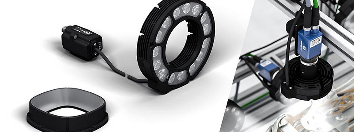 Wenglor ring illumination Dark field attachment Surface inspection