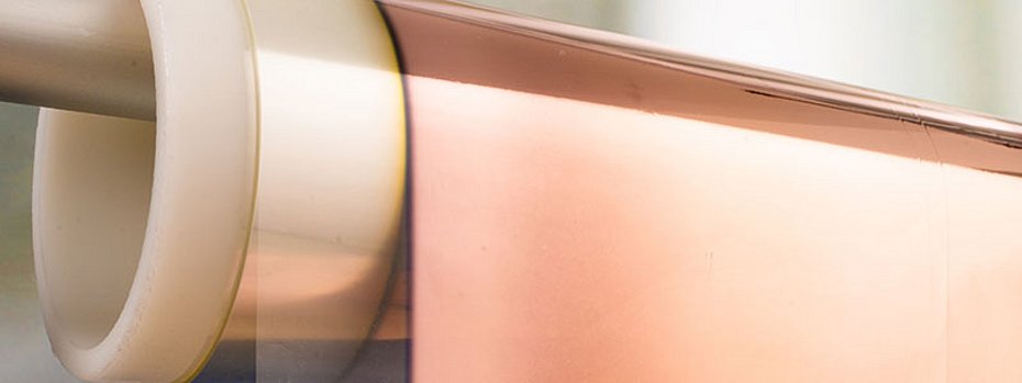 Metal-polymer current collectors Metal coating roll-to-roll process