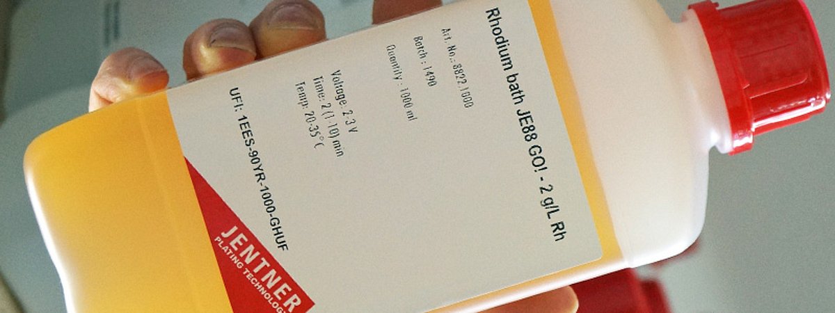 Electrolyte Rhodium Clean Electroplating Baths Jentner