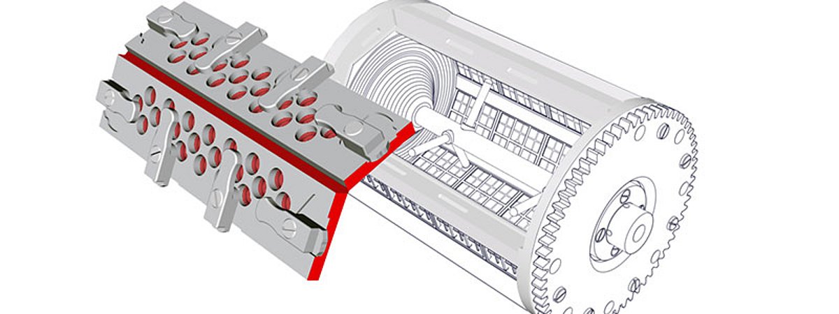 Galvanizing drum Tscherwitschke doubled drum opening