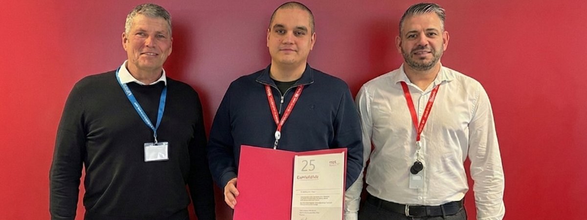 Pfeiffer Vacuum+Fab Solutions DGQ Certificate of Honor 25 years