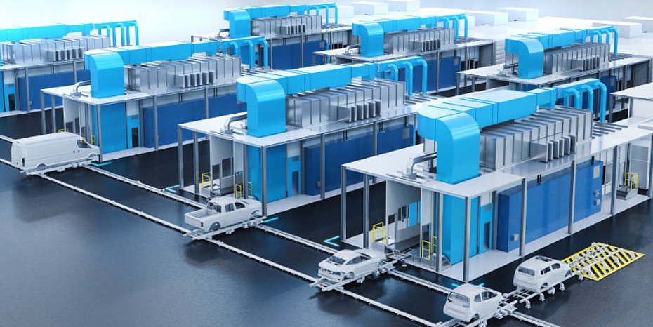 Paint shop of the future for electric vehicles