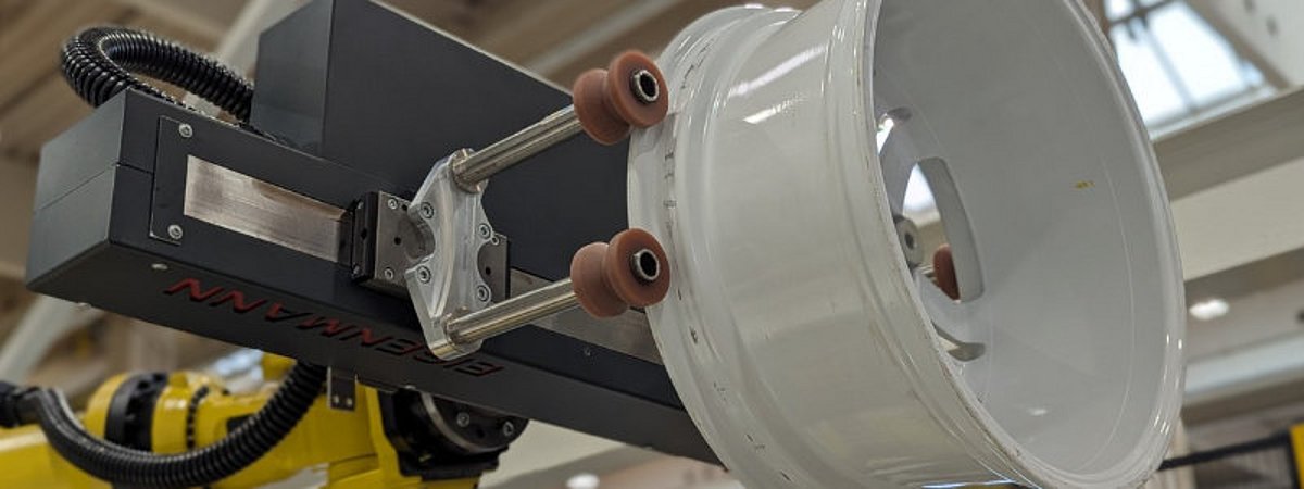 Hybrid gripper wheels Paint shop Eisenmann