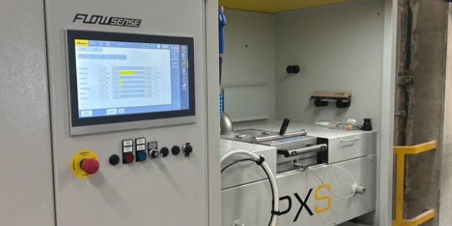 Powder coating plant for elevators