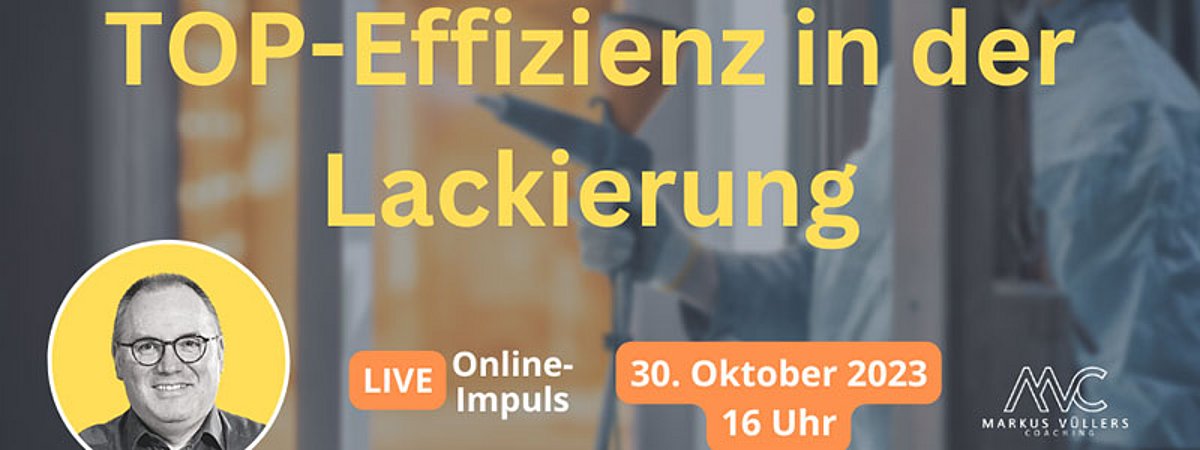 Online Seminar Top Efficiency in Painting Markus Vüllers