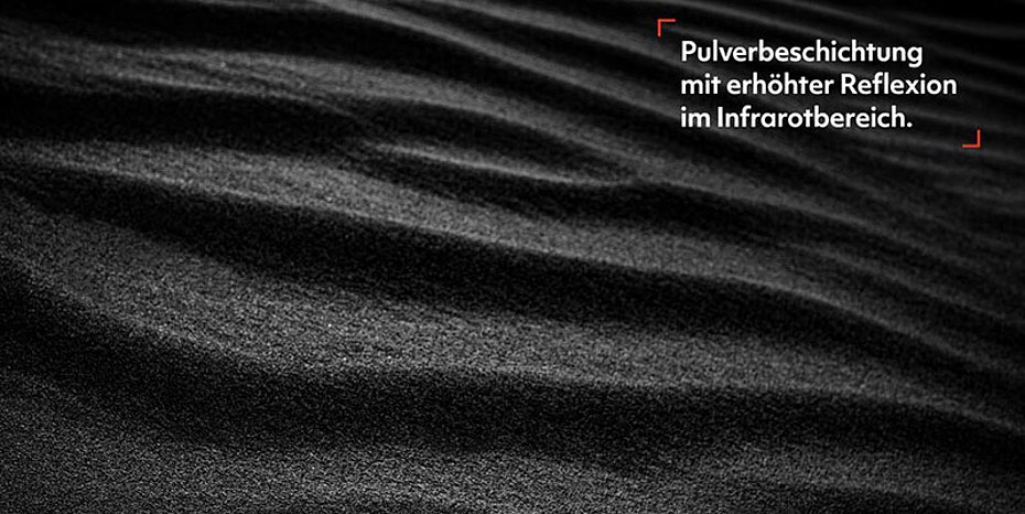 Powder coating Infrared radiation Reflection Sun protection Color