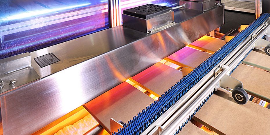 Infrarot-System Laminat-Haftung