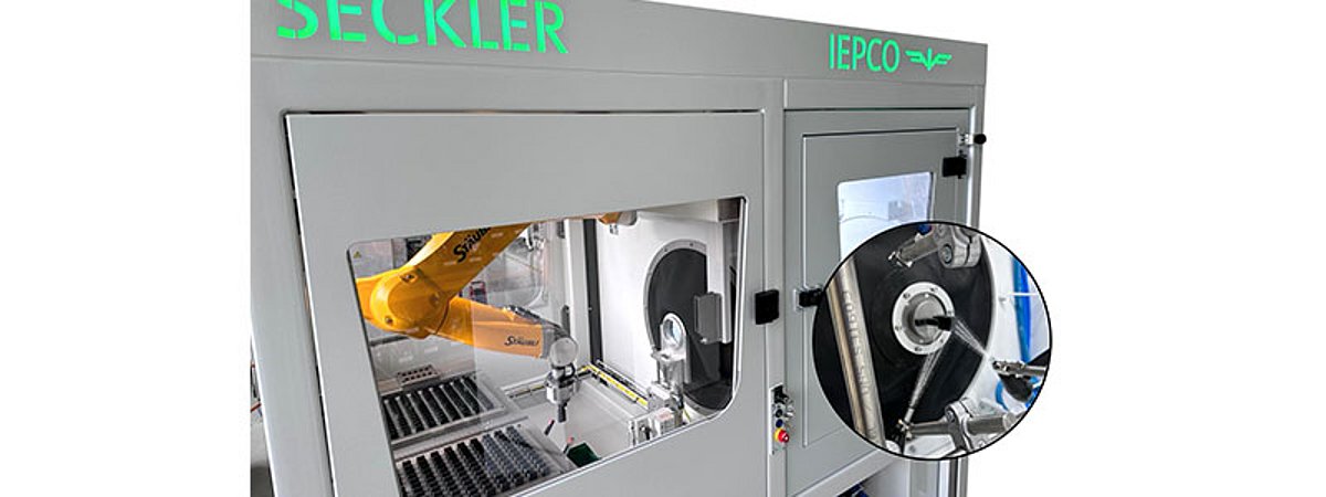 Iepco robot microblasting system Peenmatic 1000 ZRA Robosandero