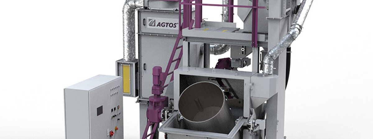 Agtos Euroblech 2022 shot blast machine