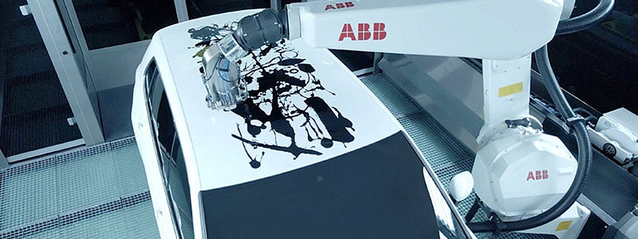 Roboterlackiertes Kunstauto
