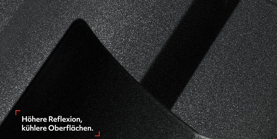 Powder coating Infrared radiation Reflection Sun protection Color