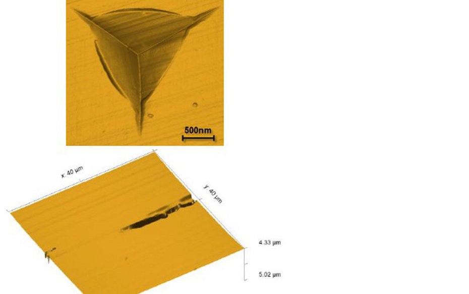 AFM Nanoindentation Surface Analysis