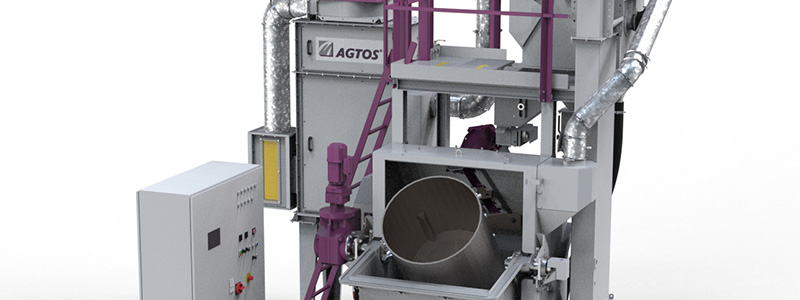 Agtos Euroblech 2022 shot blast machine