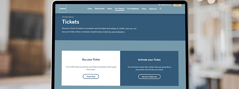Ligna 2023 Ticketshop