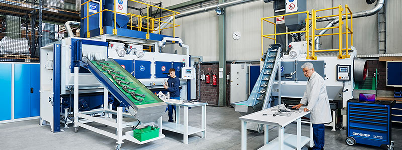 Walther Trowal GIFA 2023 continuous flow shot blast machines