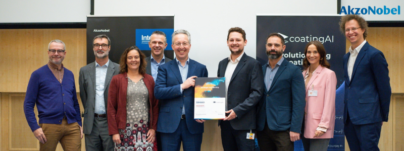 AkzoNobel CoatingAI KI Powder Coating Cooperation