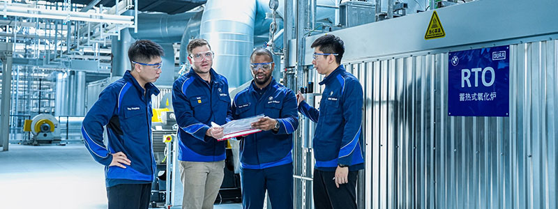 BMW electric exhaust air purification paint shop