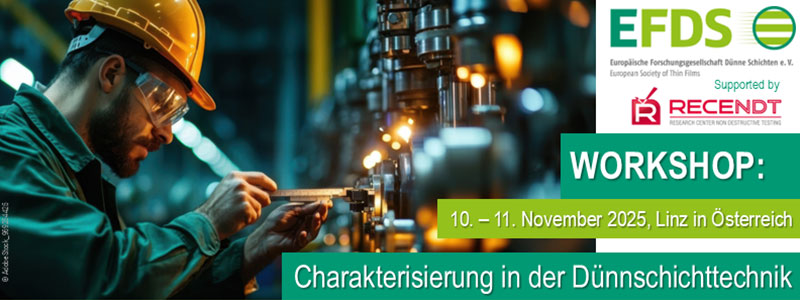 EFDS Workshop Characterization in Thin Film Technology