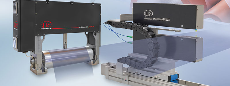 Micro-Epsilon inline thickness measurement thicknessGauge