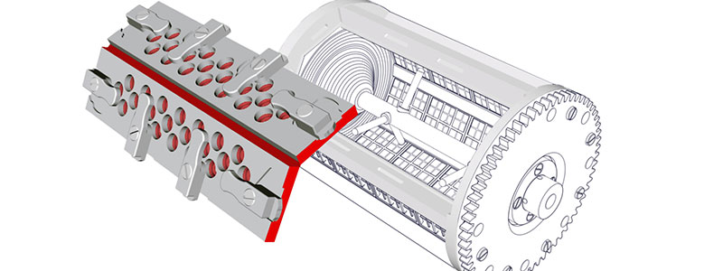 Galvanizing drum Tscherwitschke doubled drum opening
