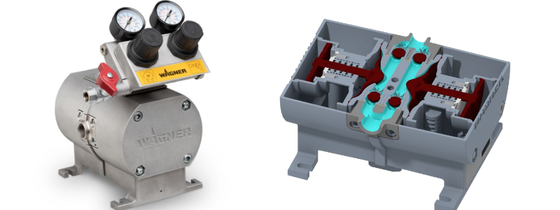 Wagner double diaphragm pump airspray coating DP 1-40