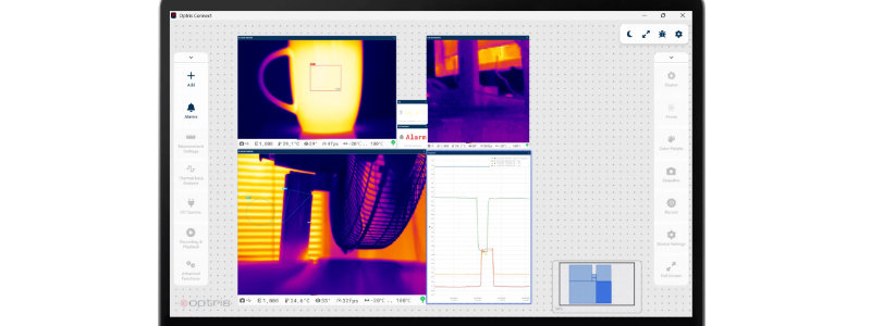 Optris Connect Thermal Imaging Camera Software Platform